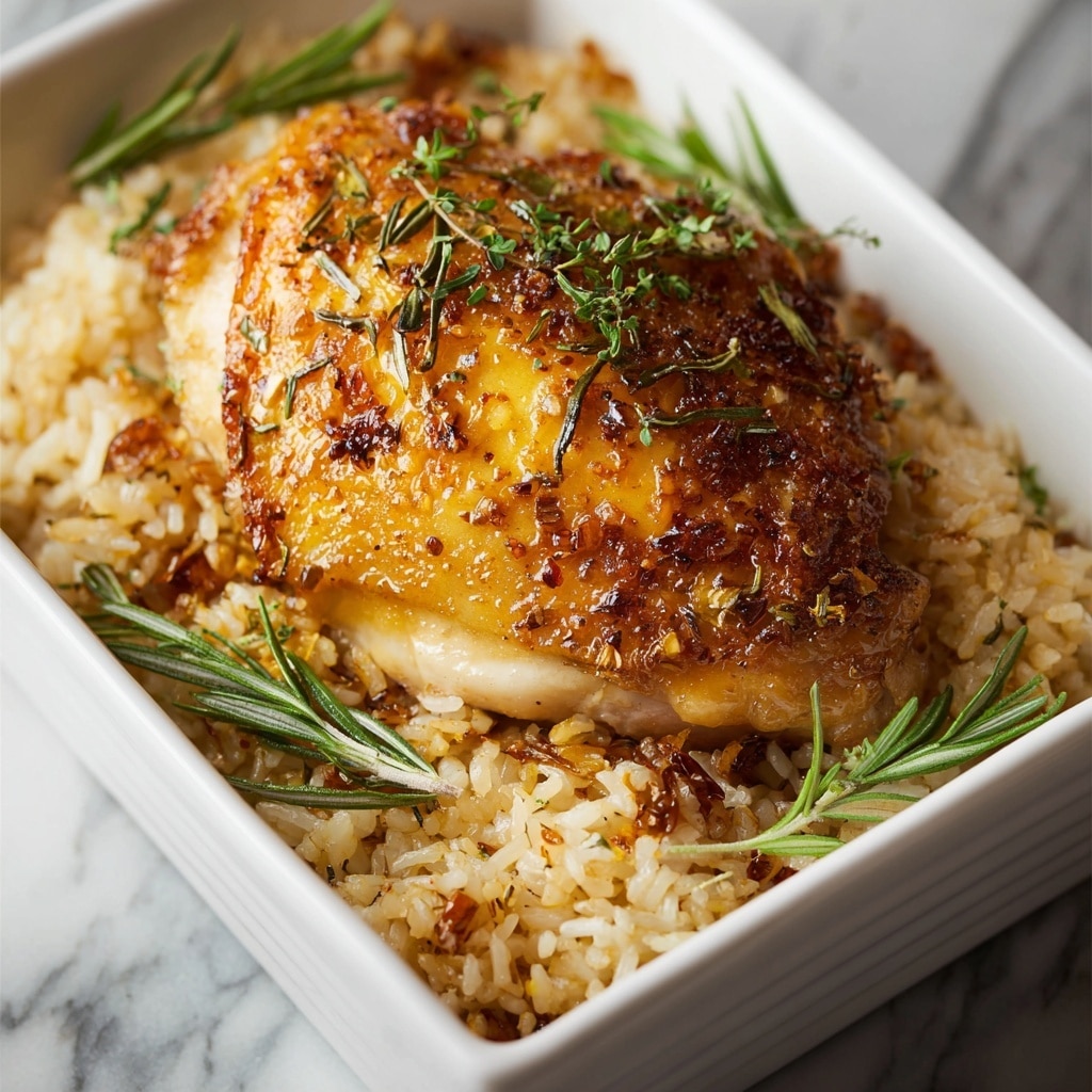 Oven-Baked Chicken and Rice Recipe - Recipe Image