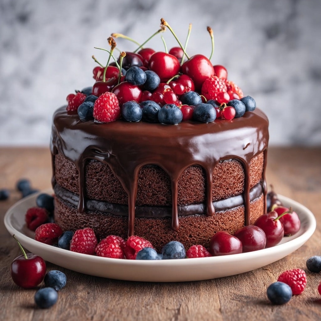 Decadent Chocolate Cake with Rich Ganache Recipe - Recipe Image