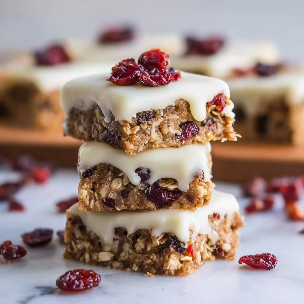 No-Bake White Chocolate Cranberry Oat Clusters Recipe - Recipe Image