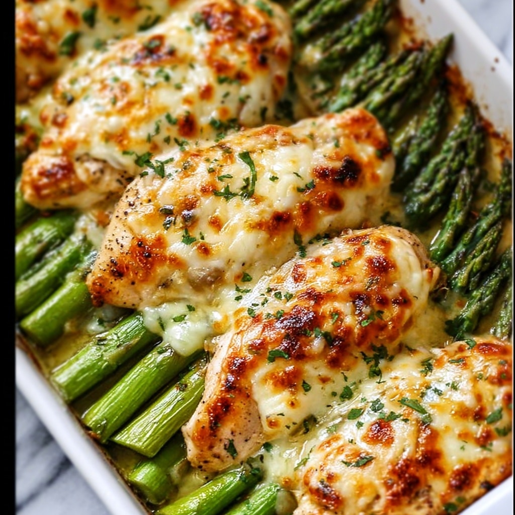 Caesar Chicken with Asparagus Recipe - Recipe Image