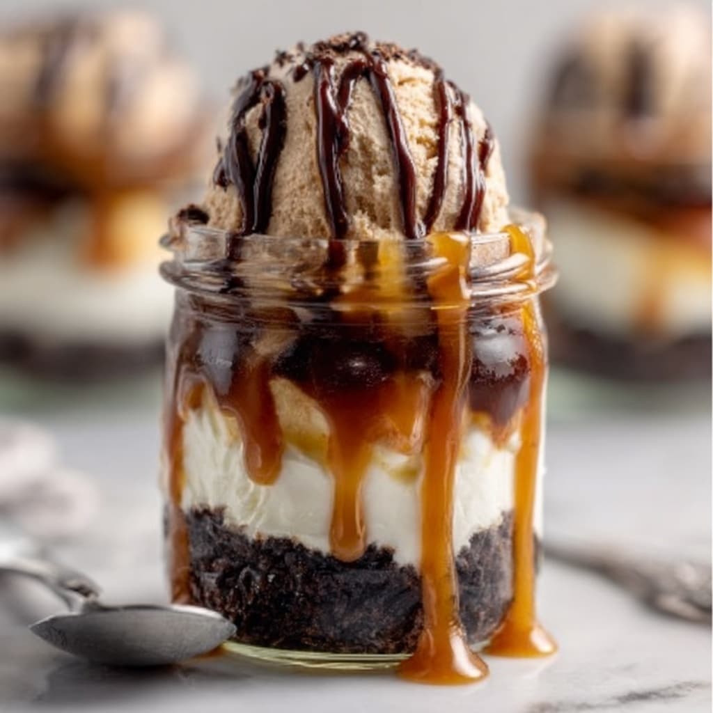 Loaded Brownie Cheesecake Dessert Cups Recipe - Recipe Image