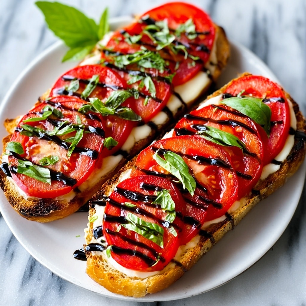 Caprese Garlic Bread Recipe - Recipe Image