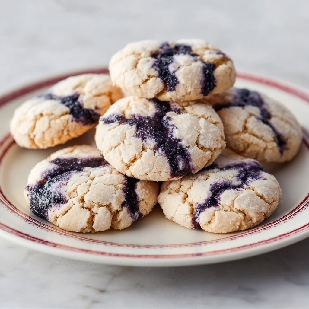 Blueberry Crinkle Cookies Recipe - Recipe Image