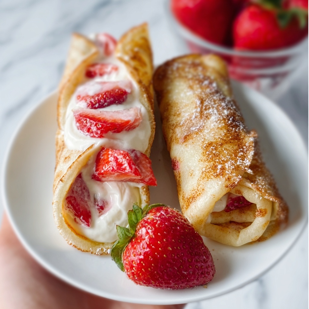 Strawberry Cheesecake Chimichangas Recipe - Recipe Image