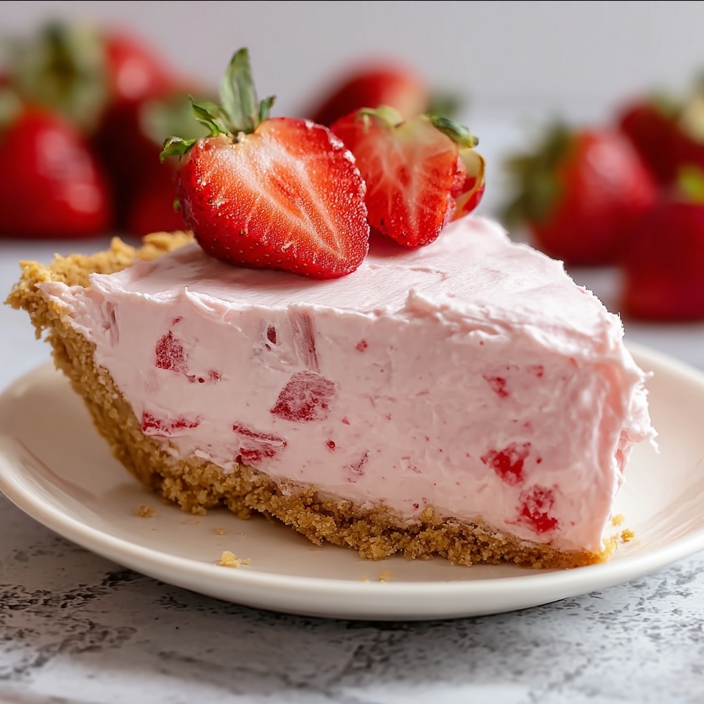 Frozen Strawberry Cream Pie Recipe - Recipe Image