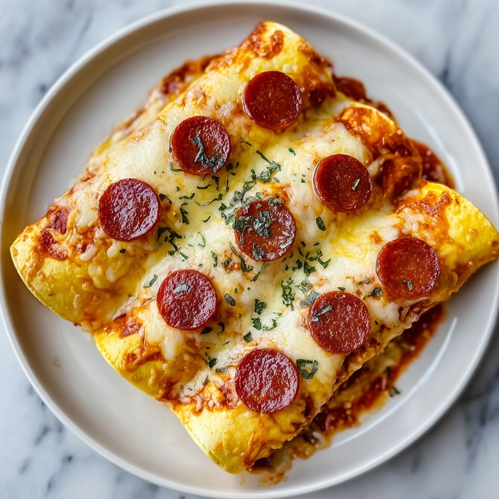 Cheesy Pepperoni Pizza Roll-Ups with Low-Carb Tortillas Recipe - Recipe Image