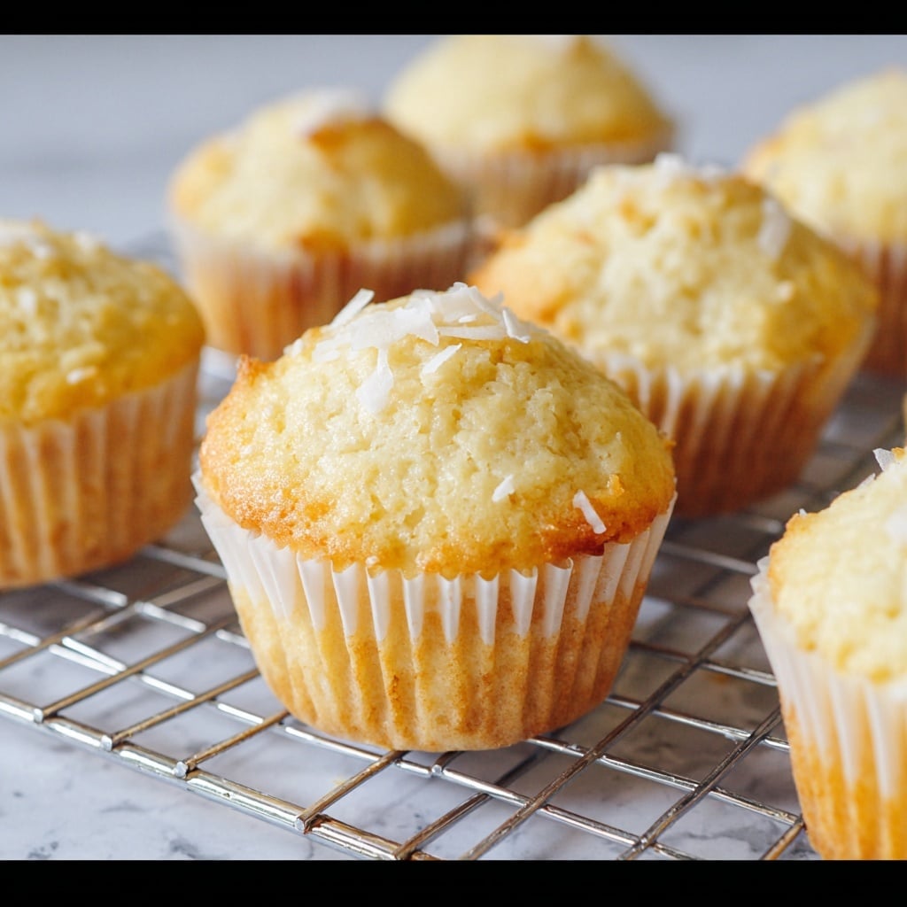 Lemon Coconut Muffins Recipe - Recipe Image