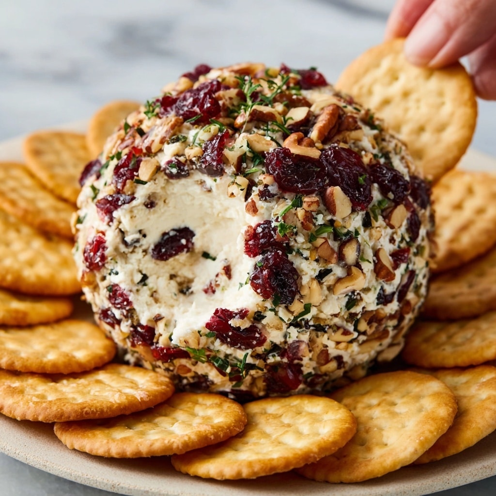 Cranberry-Pecan Cheese Ball Recipe - Recipe Image