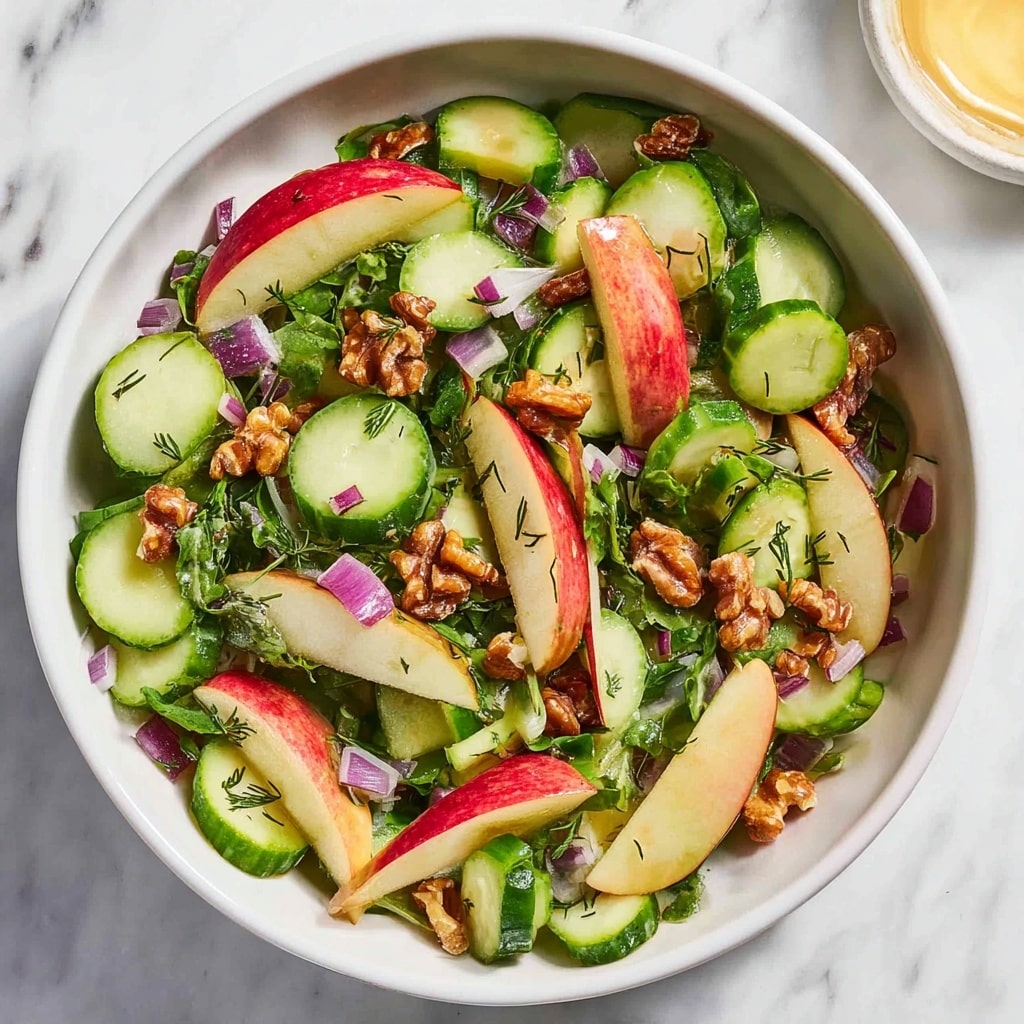 Crunchy Cucumber and Apple Salad Recipe - Recipe Image