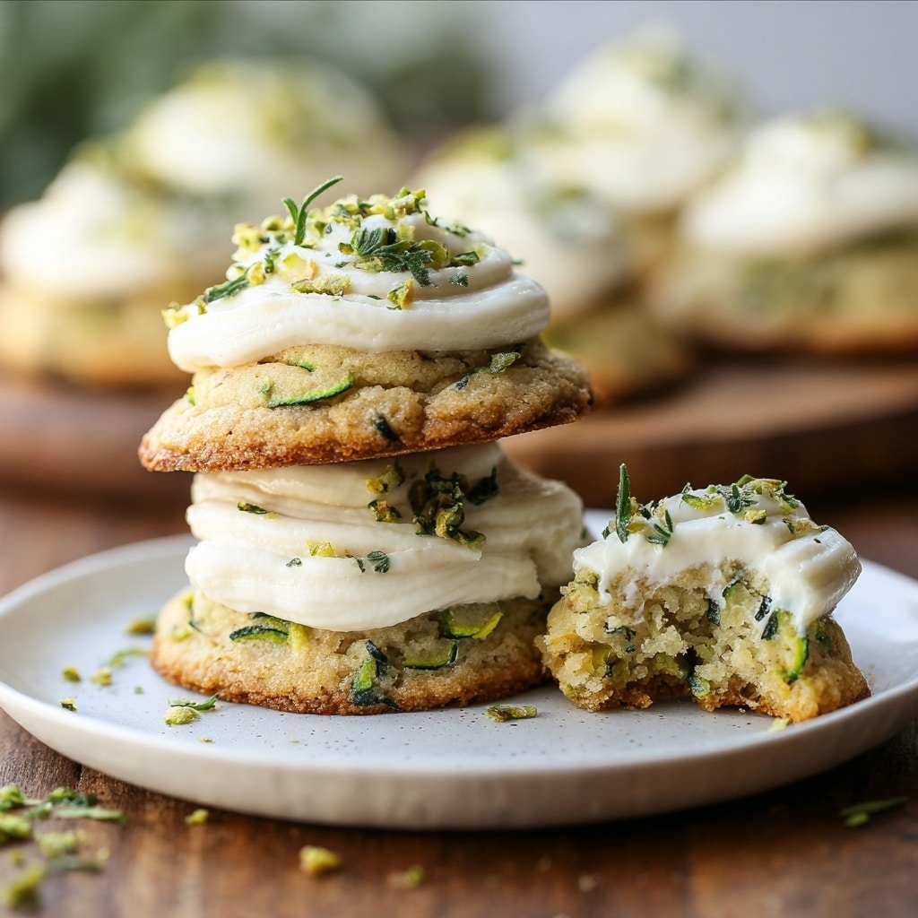 Zucchini Cookies with Cream Cheese Frosting Recipe - Recipe Image