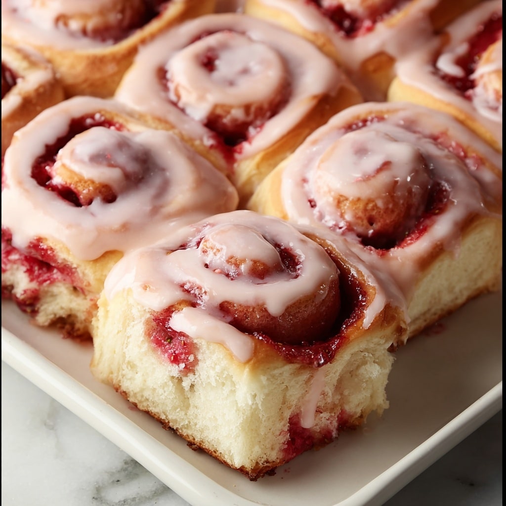 Strawberry Cinnamon Rolls Recipe - Recipe Image