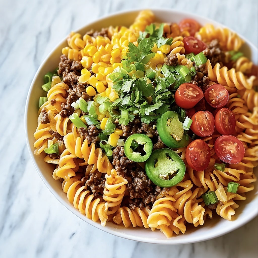 Taco Pasta Salad Recipe - Recipe Image