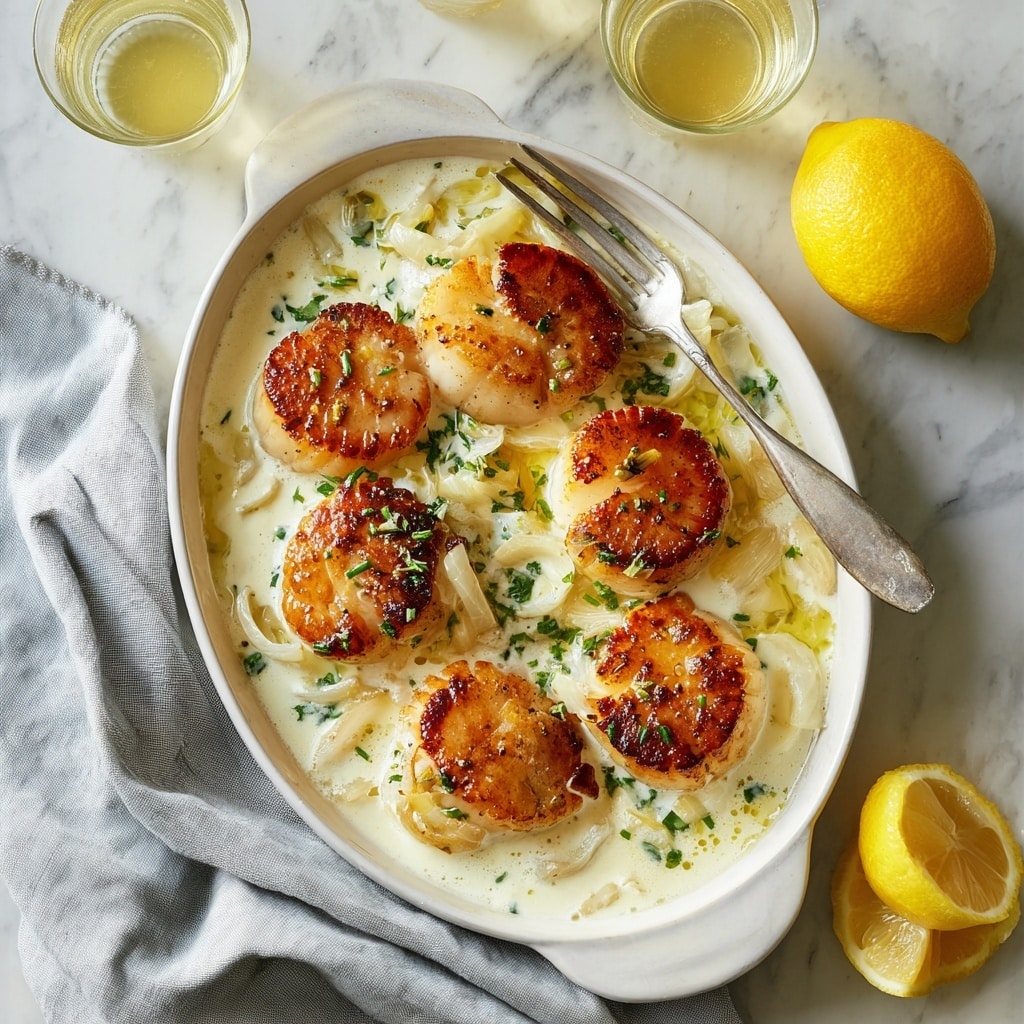 Lemon Butter Scallops Recipe - Recipe Image