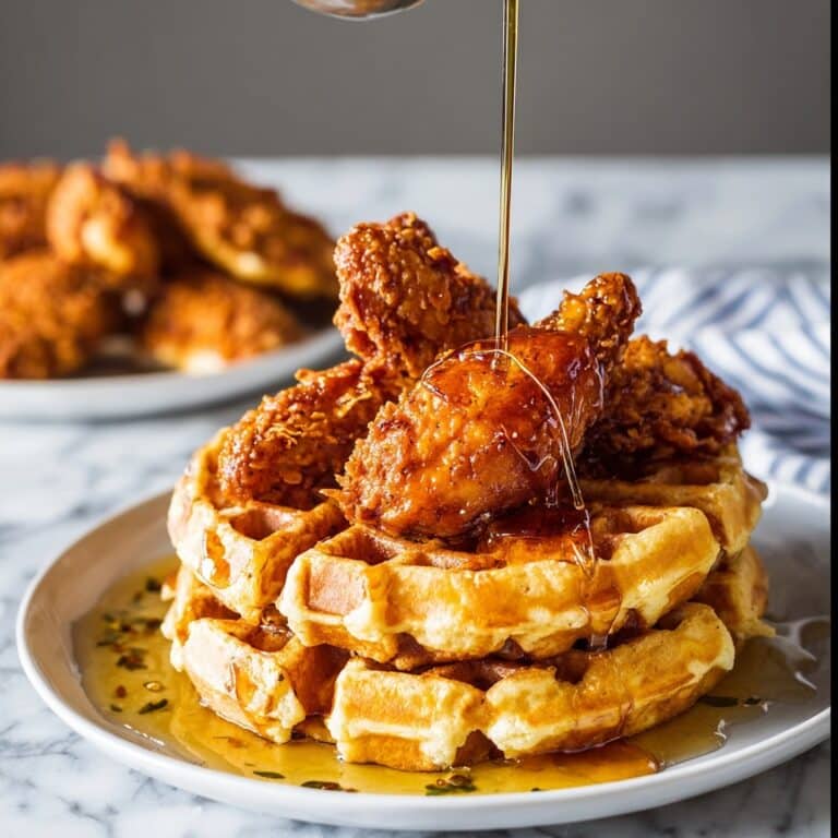 Chicken with Buttermilk Waffles Recipe