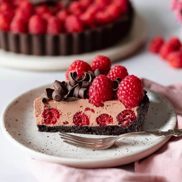 Vegan Raspberry Chocolate Tart Recipe