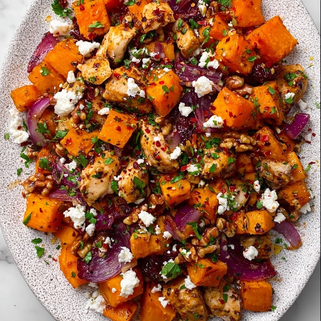 Maple Roasted Pumpkin with Walnuts and Feta Recipe