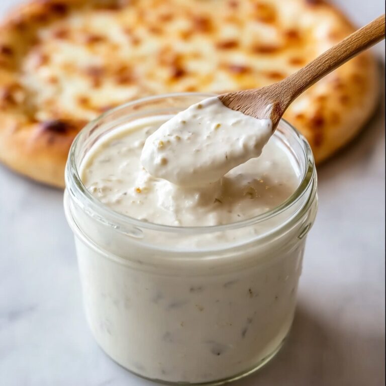 Garlic Parmesan Cream Sauce for Pizza Recipe