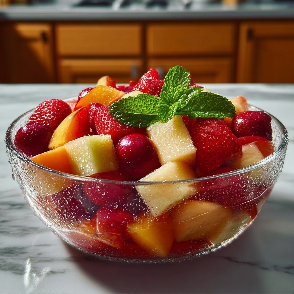 Summer Peach Fruit Salad Recipe
