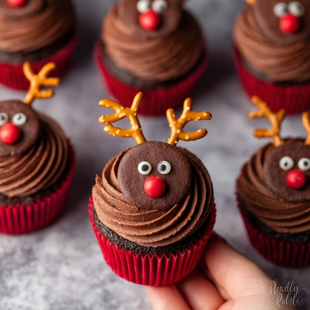 Reindeer Cupcakes Recipe - Recipe Image