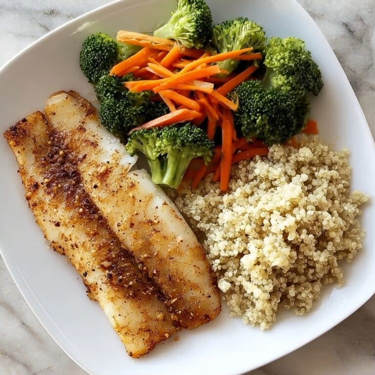 Seared Fish with Quinoa and Vegetables Recipe