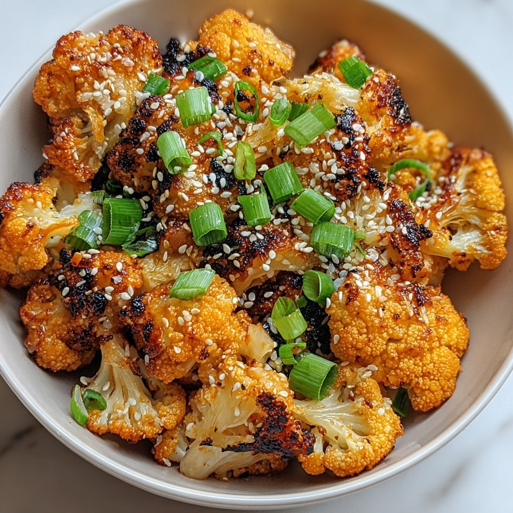 Sweet and Spicy Baked Cauliflower Recipe