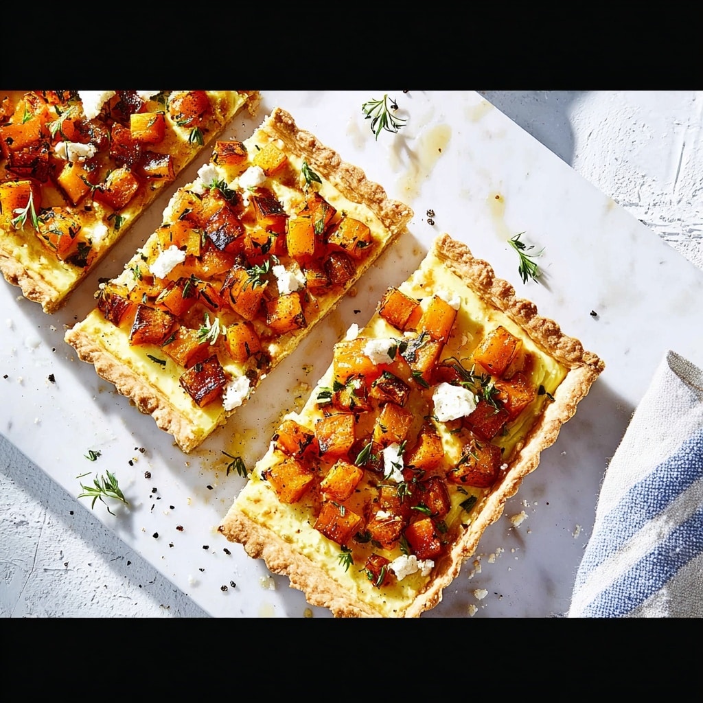 Sweet Potato, Feta & Caramelised Onion Tart Recipe - Recipe Image
