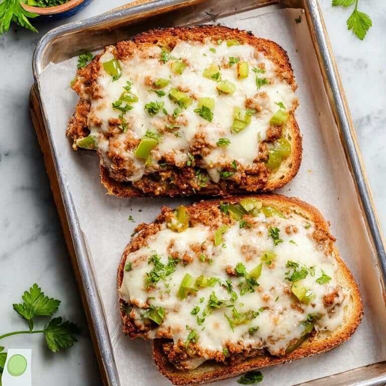 Philly Cheesesteak Garlic Bread (+Video) Recipe