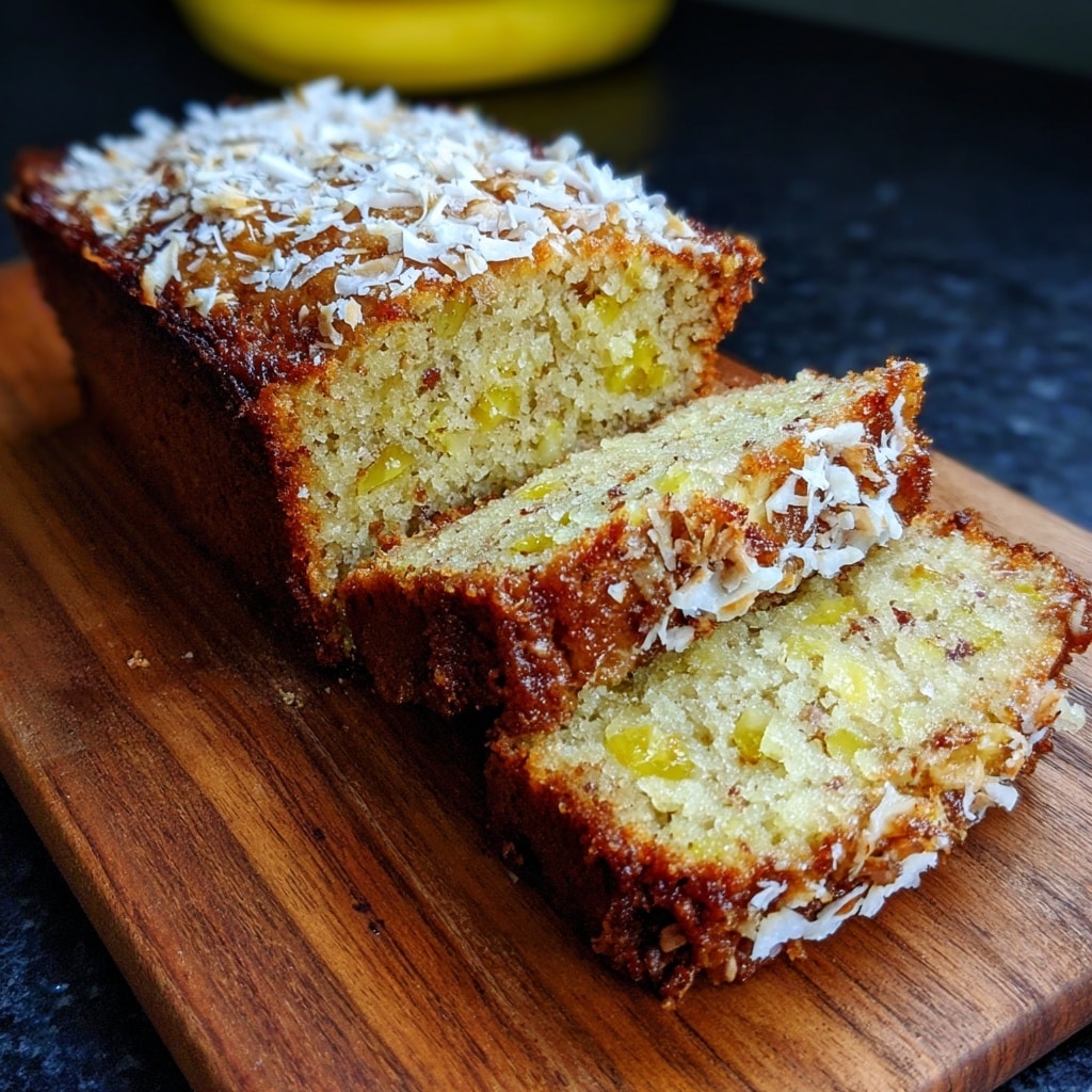 Coconut Pineapple Banana Bread Recipe