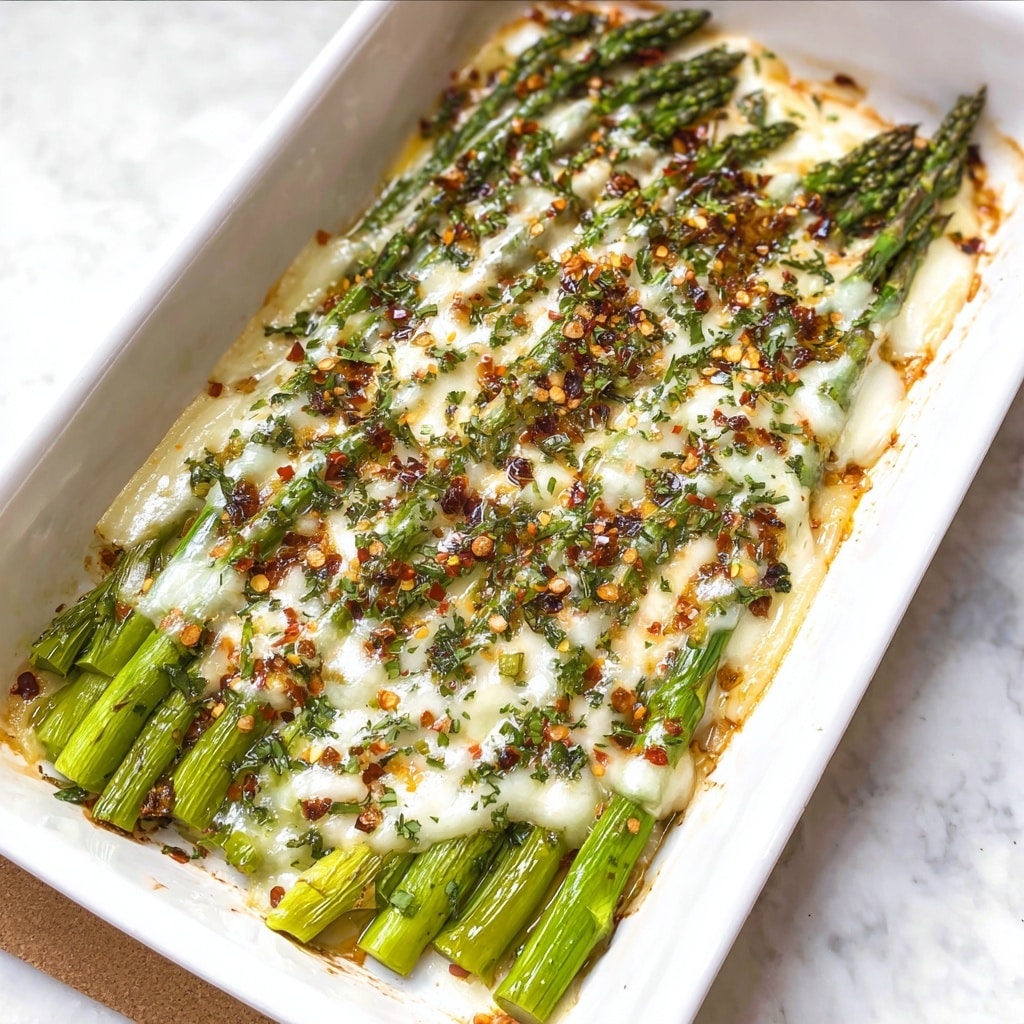Cheesy Baked Asparagus Recipe - Recipe Image