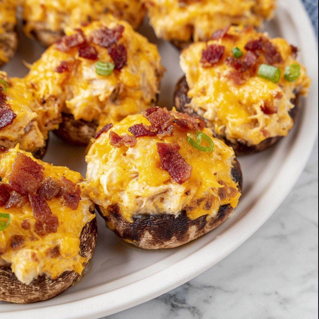 Buffalo Chicken Stuffed Mushrooms Recipe