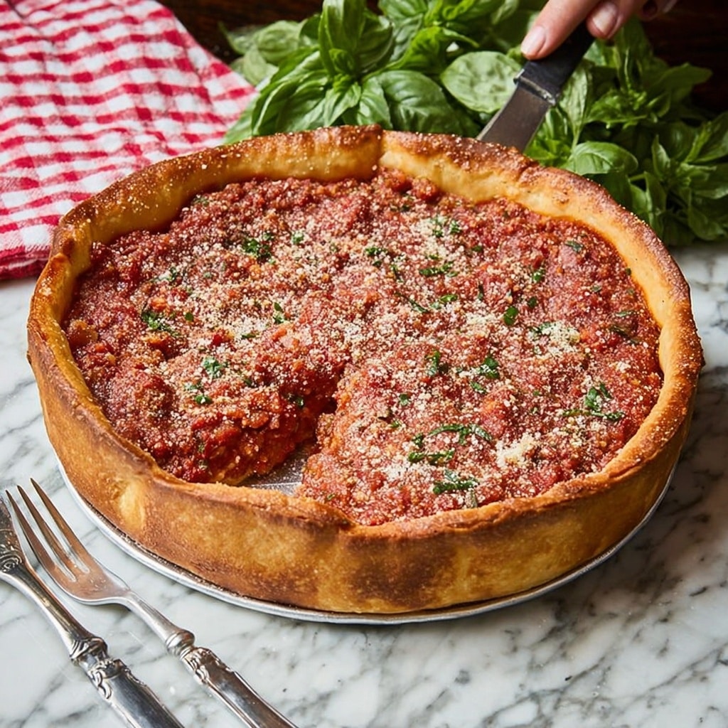 Slow Cooker Deep Dish Pizza Recipe - Recipe Image