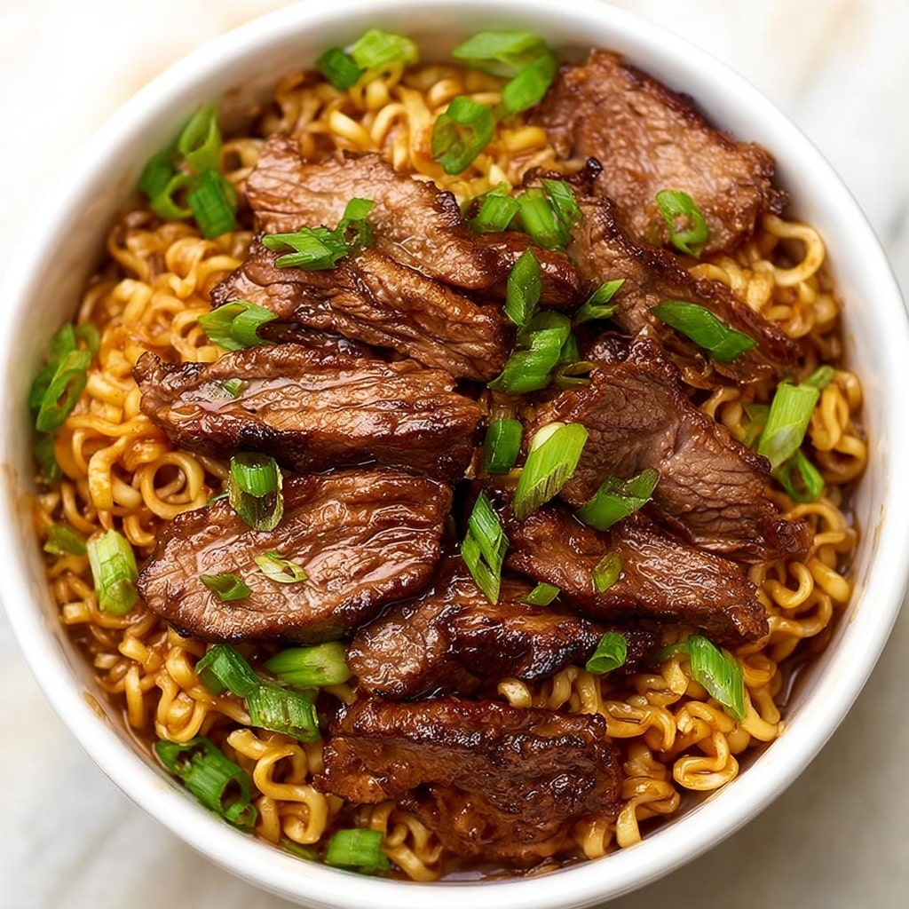 Spicy Steak Ramen Noodles Recipe