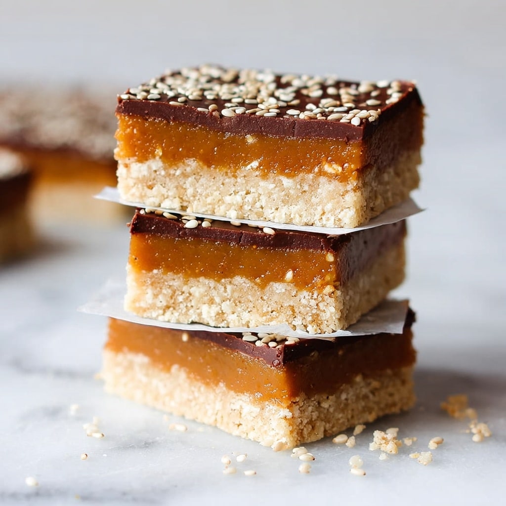 Tahini Caramel Millionaires Shortbread Recipe