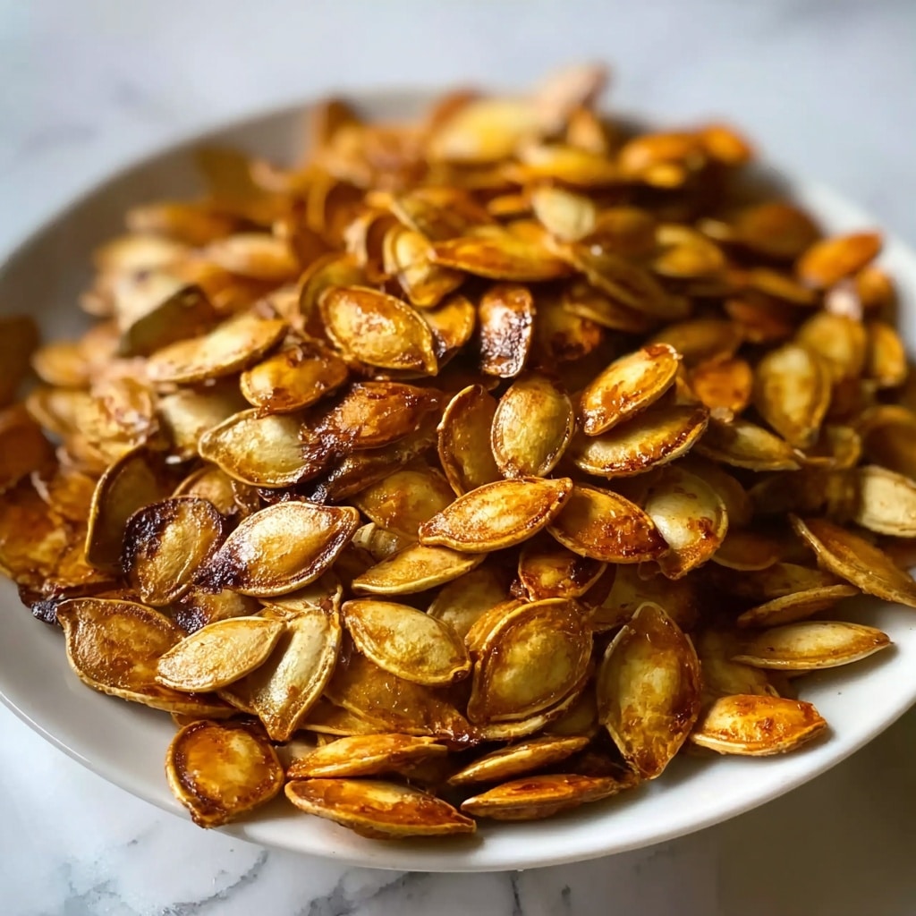Sweet and Salty Roasted Pumpkin Seeds Recipe - Recipe Image