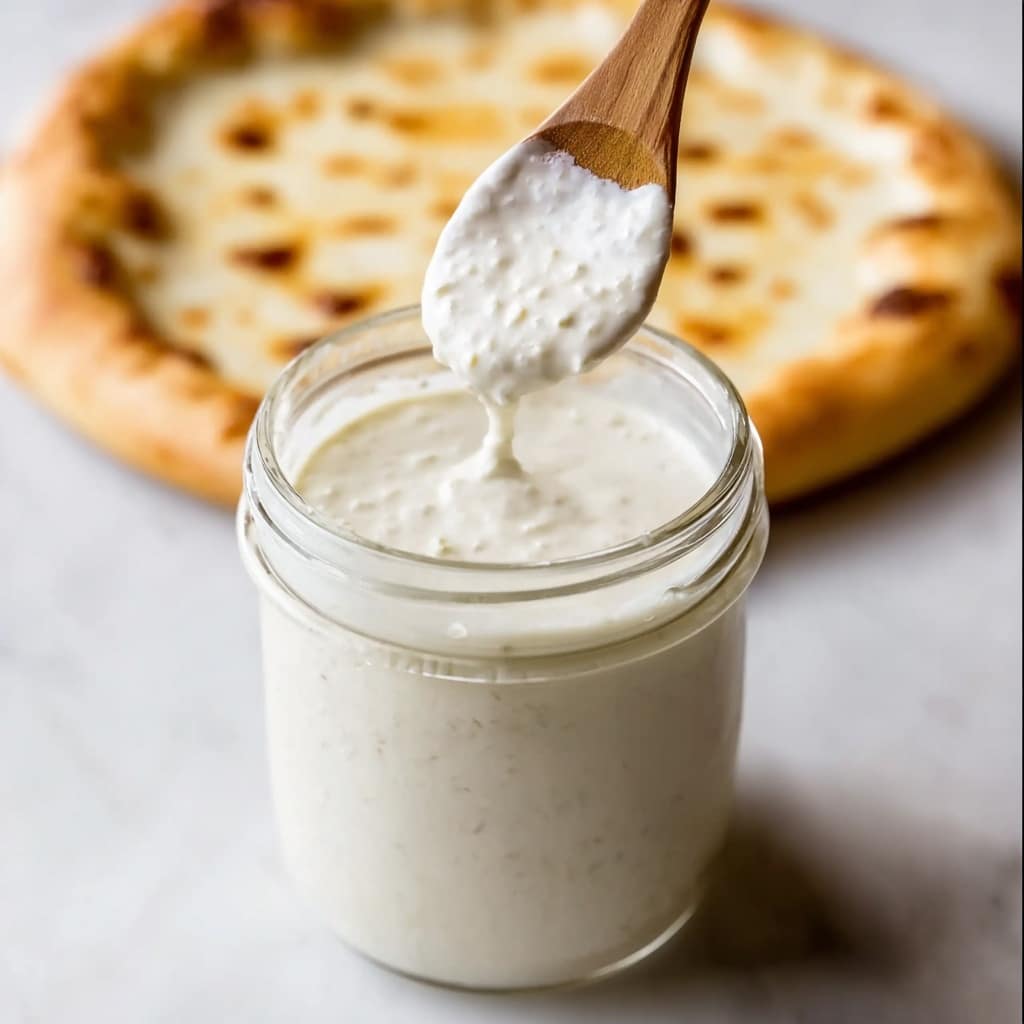 Garlic Parmesan Cream Sauce for Pizza Recipe - Recipe Image