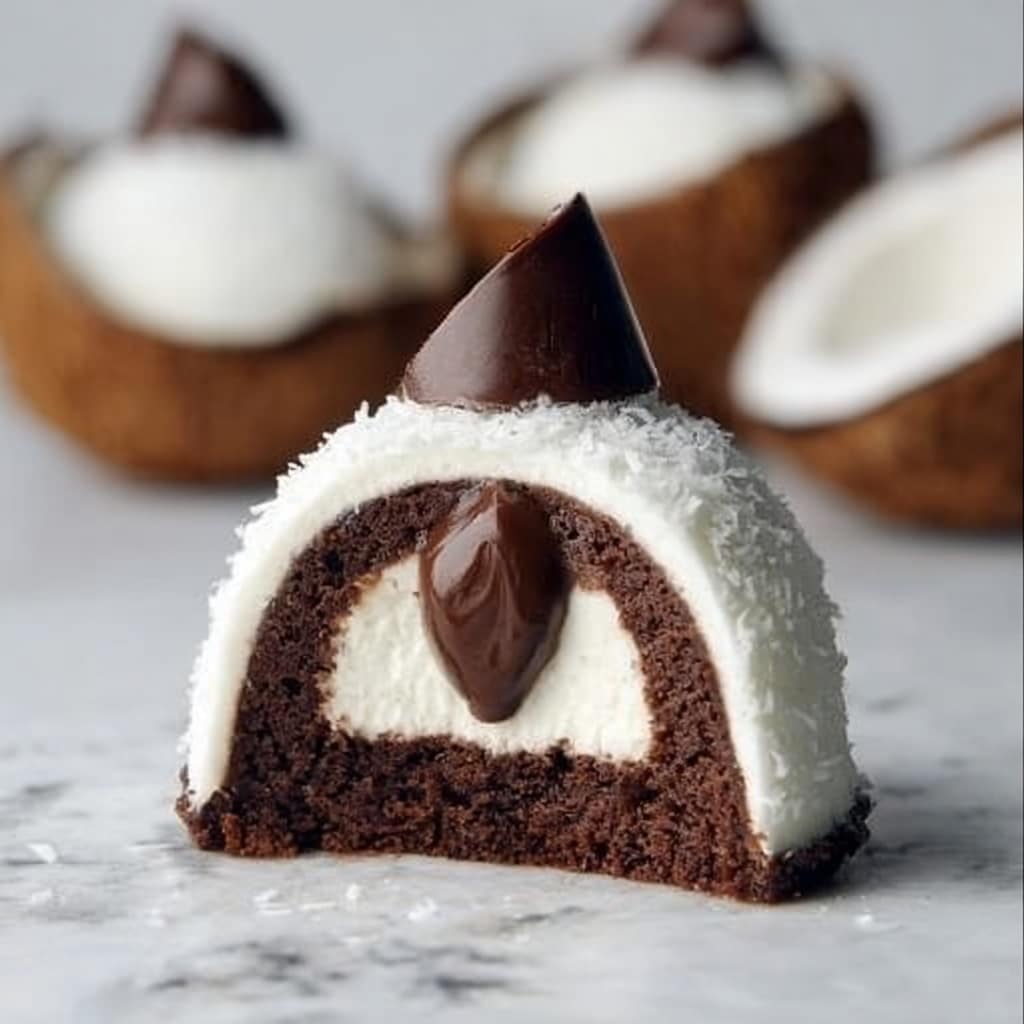 Coconut Domes with Chocolate Spread Recipe