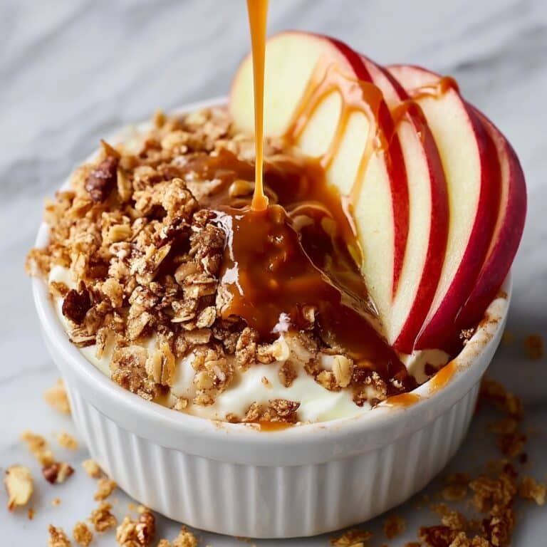 Cream Cheese Caramel Apple Dip with Toffee Bits Recipe