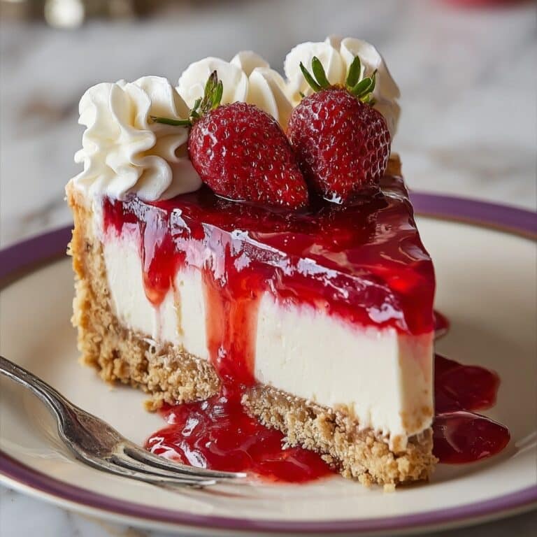 Strawberry Swirl Cheesecake Recipe