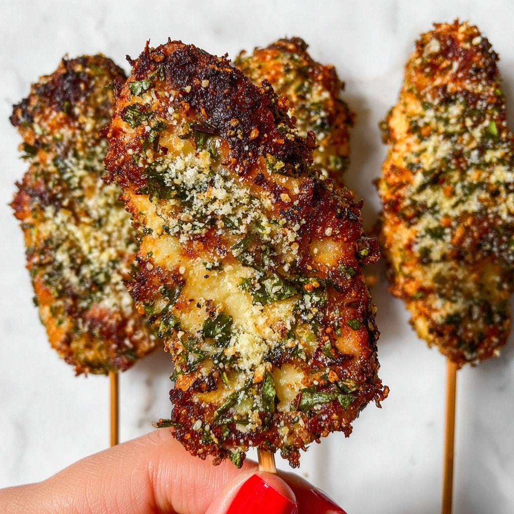Garlic Parmesan Chicken Skewers Recipe