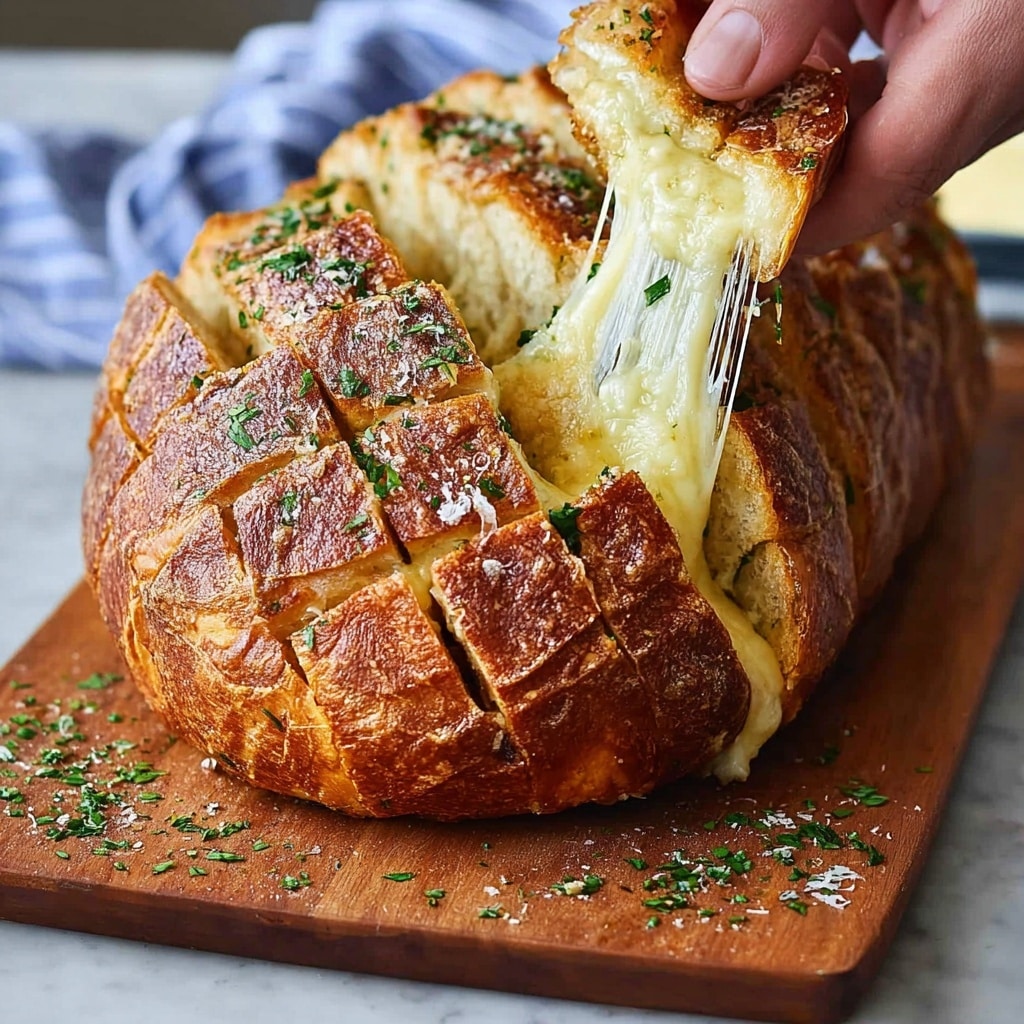 Cheese and Garlic Crack Bread (Pull Apart Bread) Recipe - Recipe Image