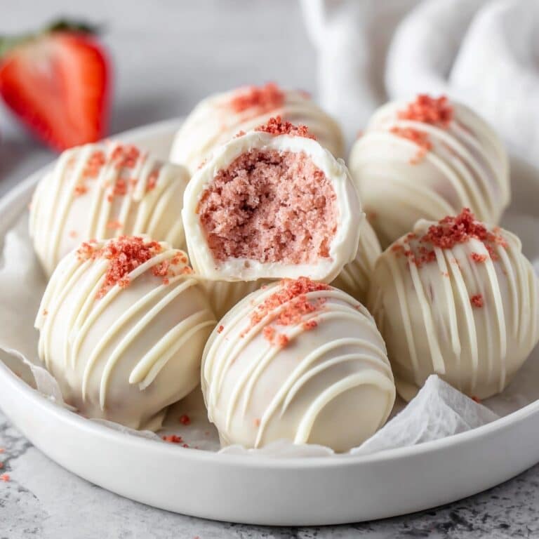 Strawberry Cake Balls Recipe