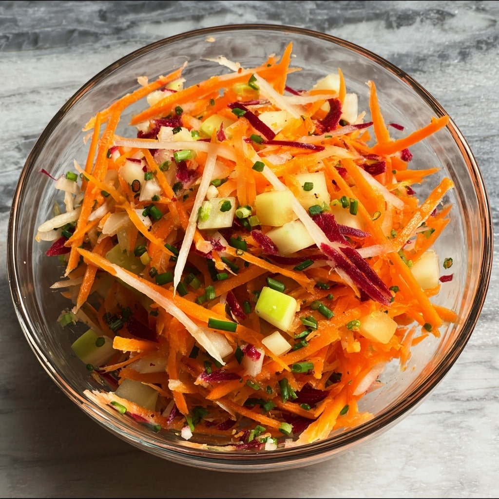 Carrot Apple Salad with Raisins and Honey Dressing Recipe