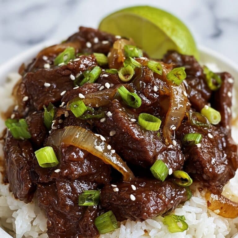 Honey Garlic Lamb with Pickled Cucumber Recipe