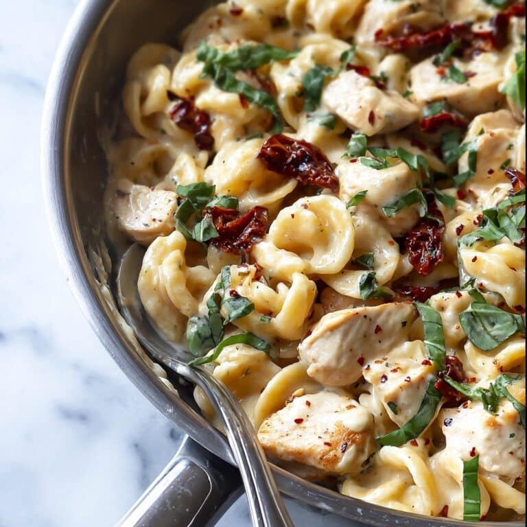 One-Pot Creamy Sun Dried Tomato Chicken Pasta Recipe