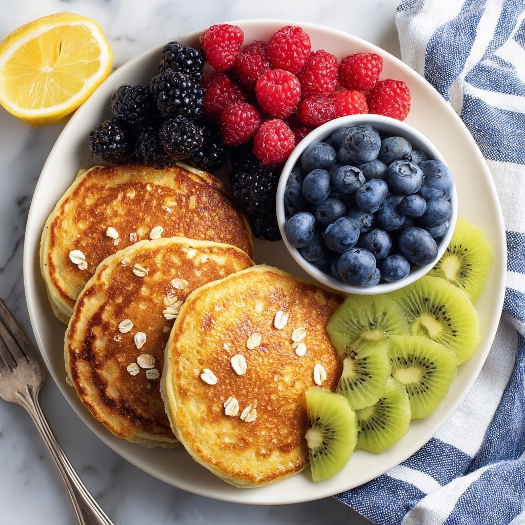 Oatmeal Pancakes with Fresh Fruit Recipe