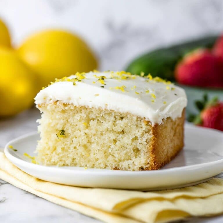 Lemon Zucchini Cake with Cream Cheese Frosting Recipe