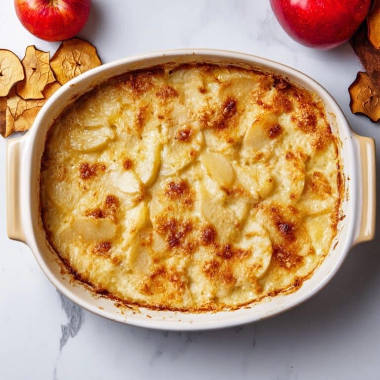 Old-Fashioned Baked Apple Cheese Casserole Recipe