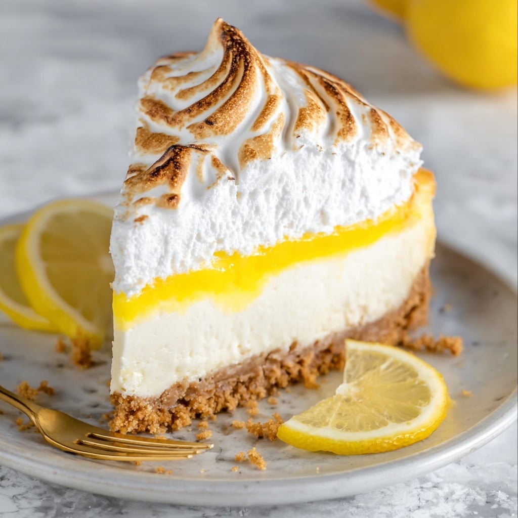 Lemon Meringue Cheesecake Recipe - Recipe Image