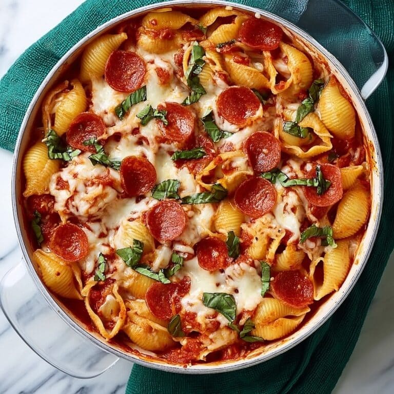 Cheesy Pepperoni Pasta Bake Recipe