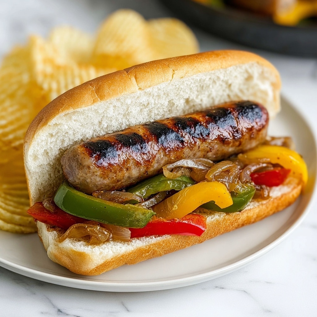 Sausage, Peppers, and Onions Sandwich Recipe - Recipe Image
